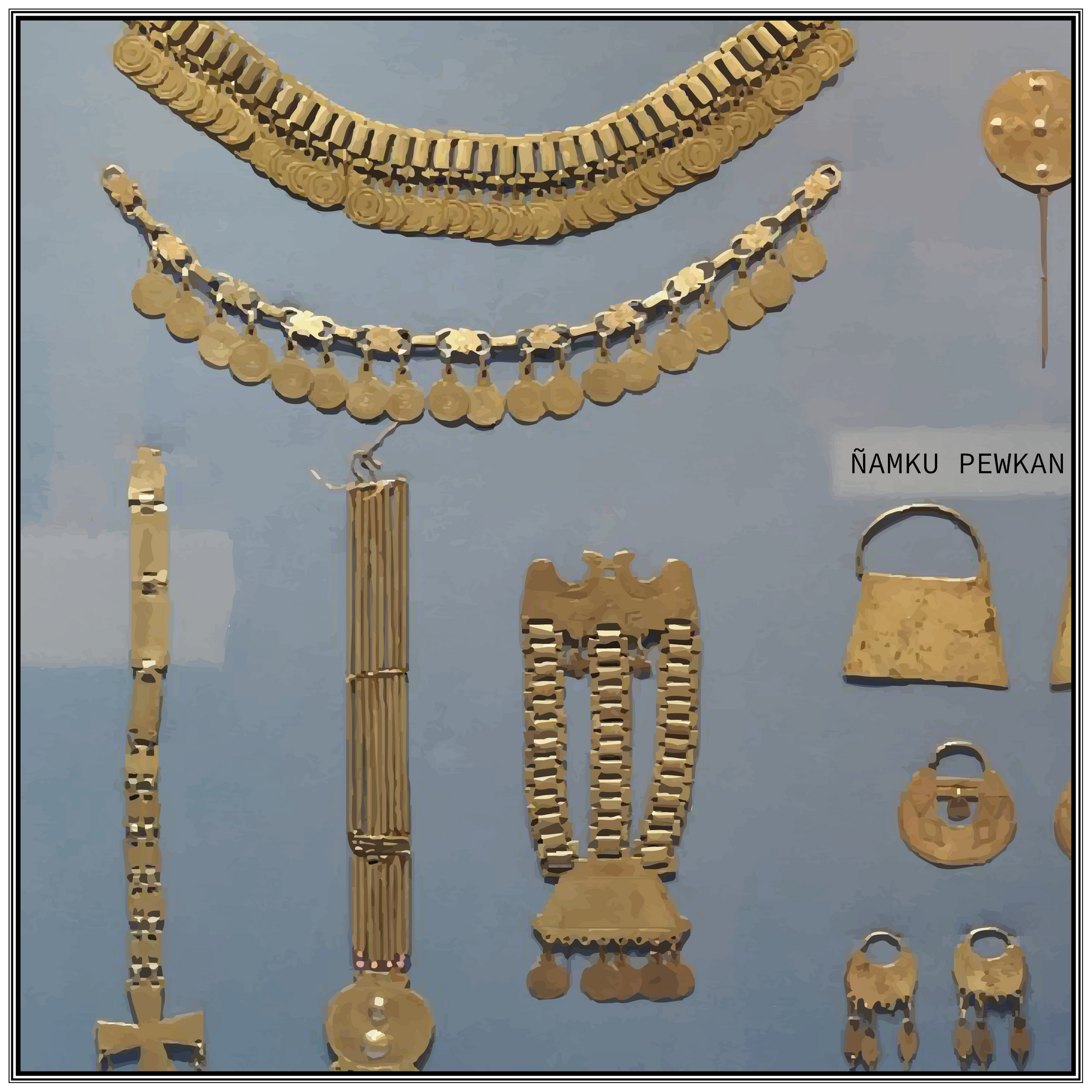 Bufanda Seda Ñamku Pewkan